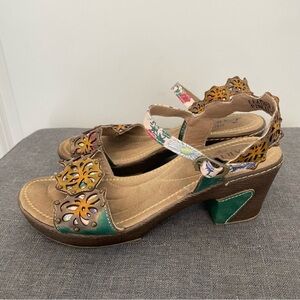 L’ARTISTE by Springstep Diecut Multicolor Heeled Sandles - Size 38